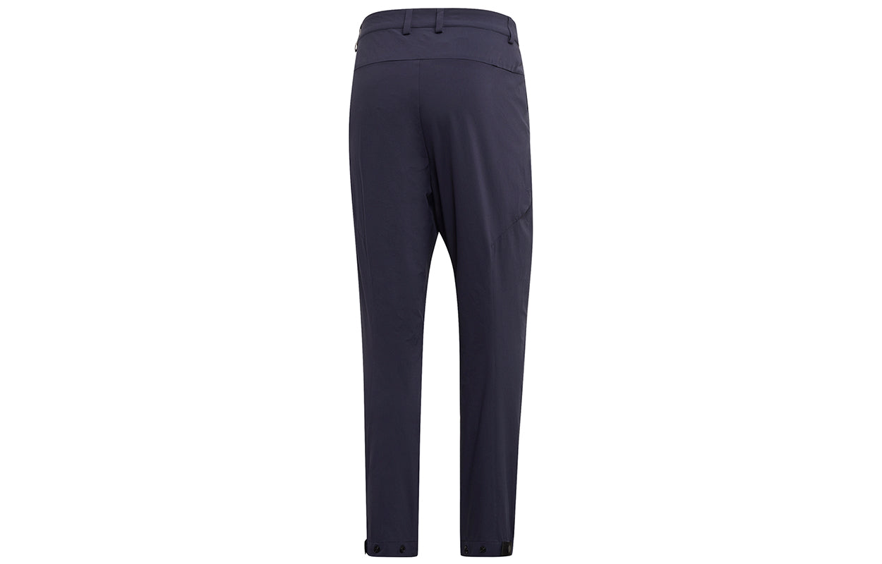 adidas Hike Pants Solid Color Casual Woven Long Pants Navy Blue DZ2043