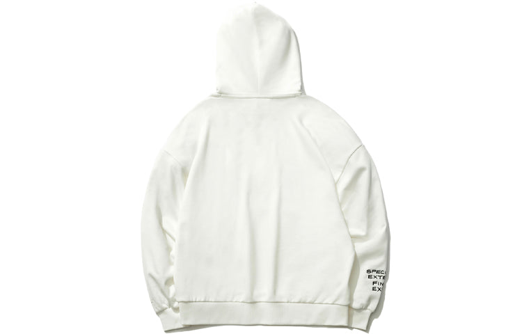 (WMNS) Li-Ning x Disney Crossover Donald Duck Embroidered Pullover Hoodie 'White' AWDR494-1