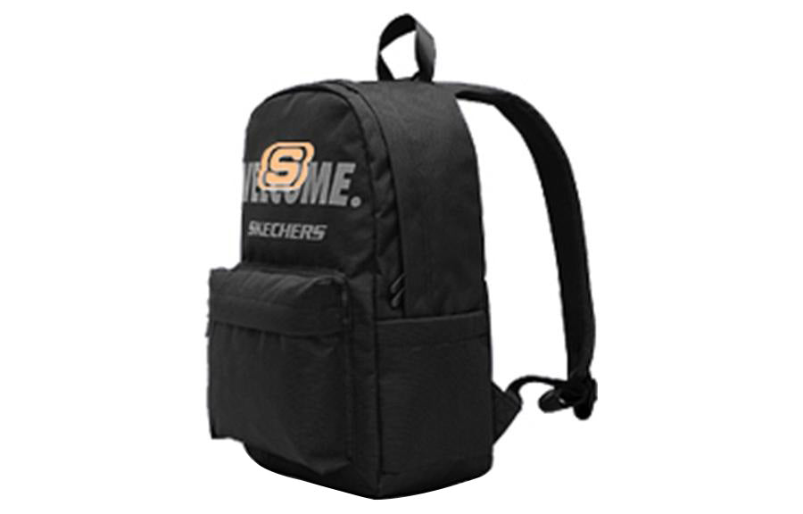 Skechers Scolor Logo Printed Backpack 'Black Gold Grey' L122U177-0018