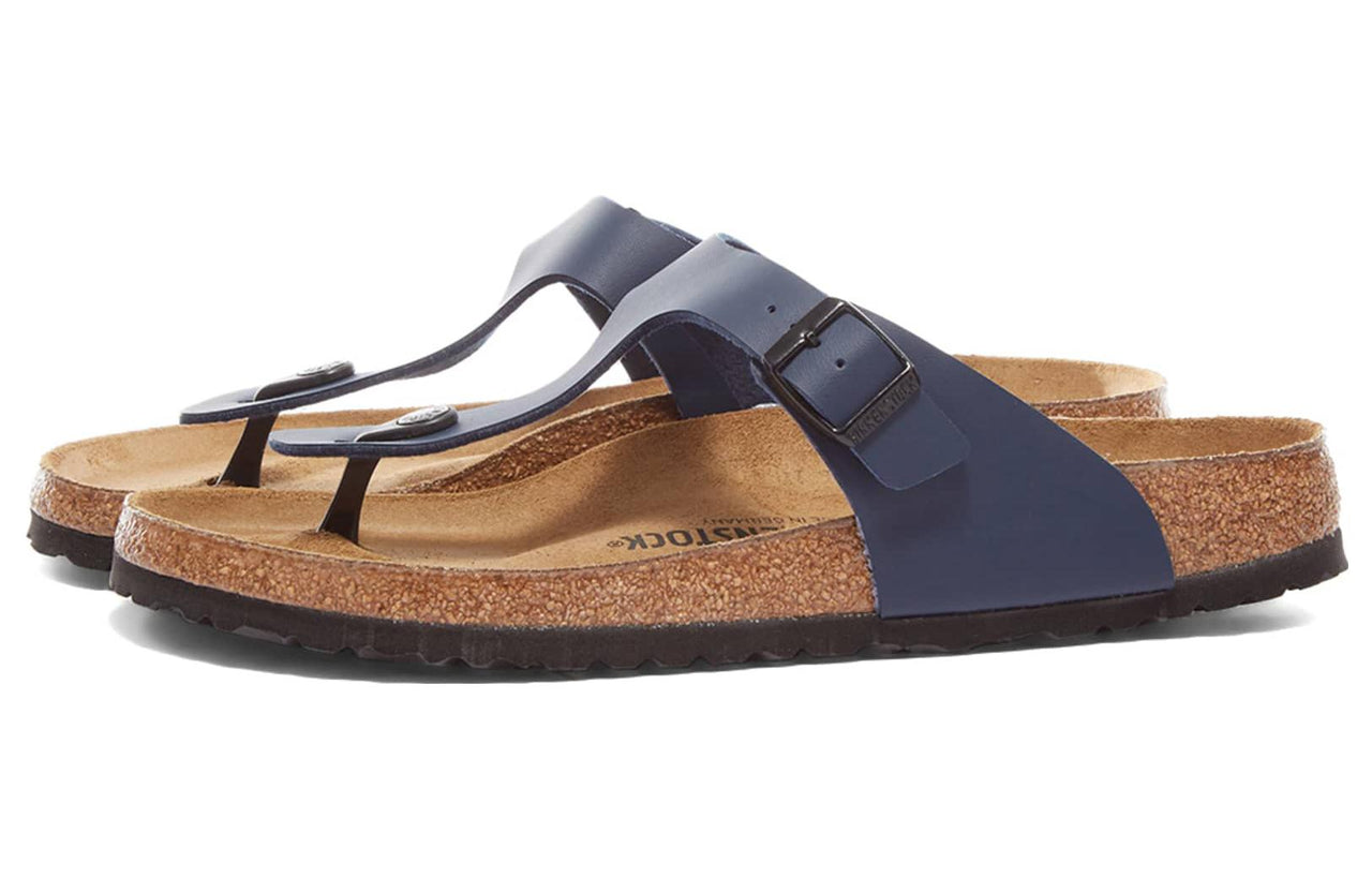 (WMNS) Birkenstock Arizona Big Buckle Oiled Leather 'Blue' 143621