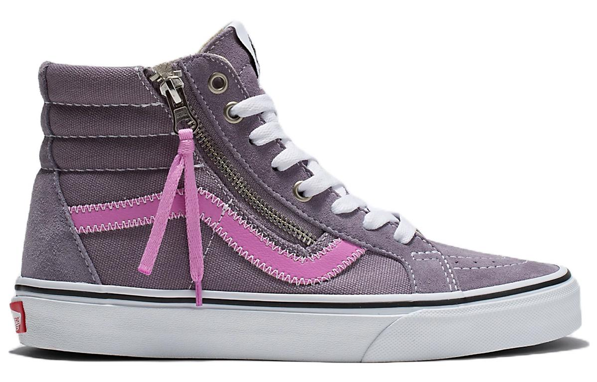 Vans Sk8Hi Reissue Side Zip 'Grey Pink' VN0007NZBJD
