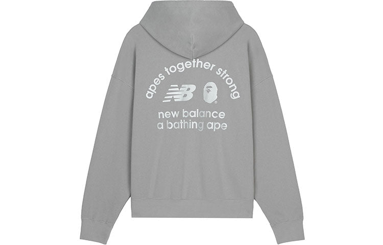 New Balance x A Bathing Ape Hoodie Asia Sizing 'Grey' BASW3000-GYX