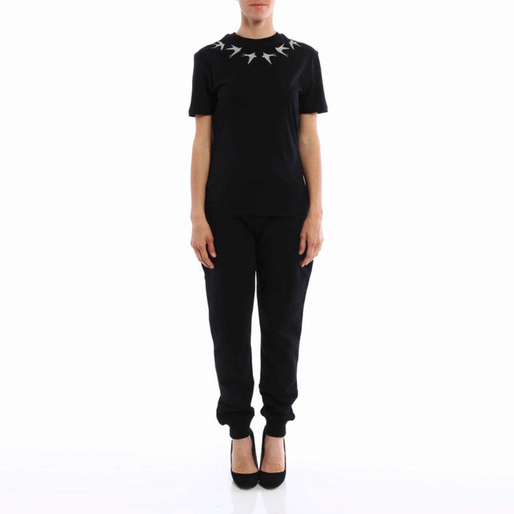 McQ Alexander McQueen Collar Short Sleeve Black 318978-RGH15-1000