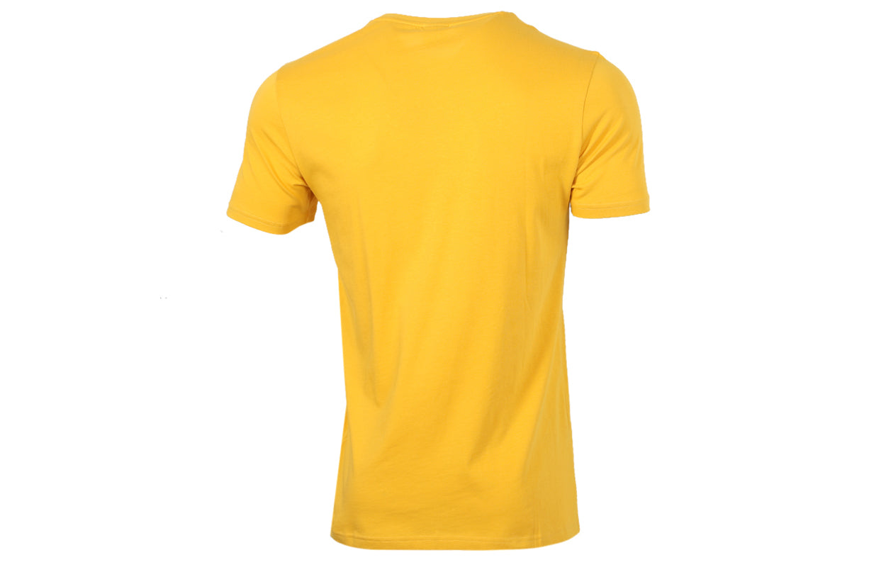 PUMA Classics Logo logo Sports Short Sleeve TEE Men Yellow 596535-25
