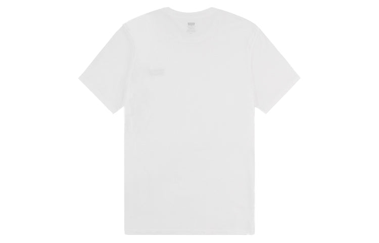 Men's Levis Round Neck Pure Cotton Short Sleeve 2 Gray White Two Color 79681-0001