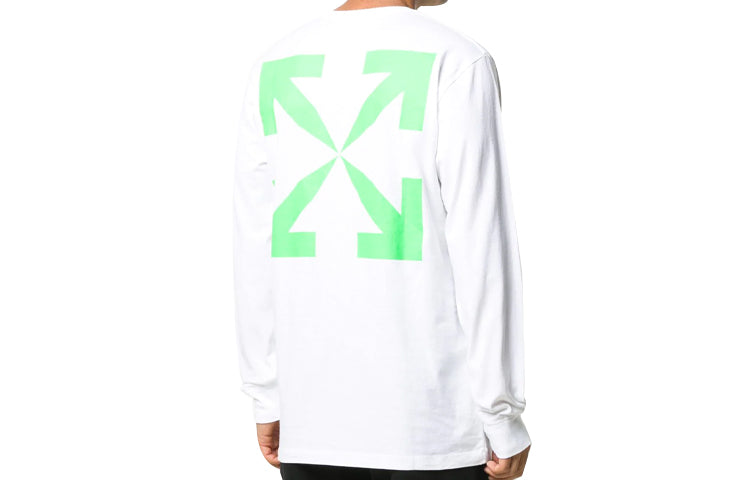 Off-White Pasca Arrows Mens Logo Long Sleeve OMAB001F20FAB0100155