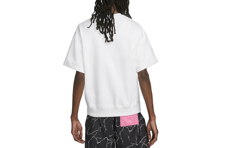 Nike Solo Swoosh Short-Sleeve French Terry Top 'White' DX0880-100