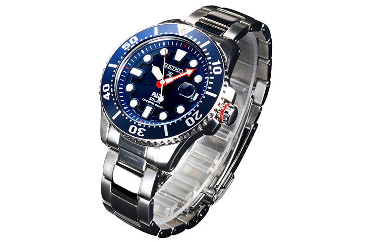 SEIKO X PADI Eco Drive Silver/Blue SNE435J1
