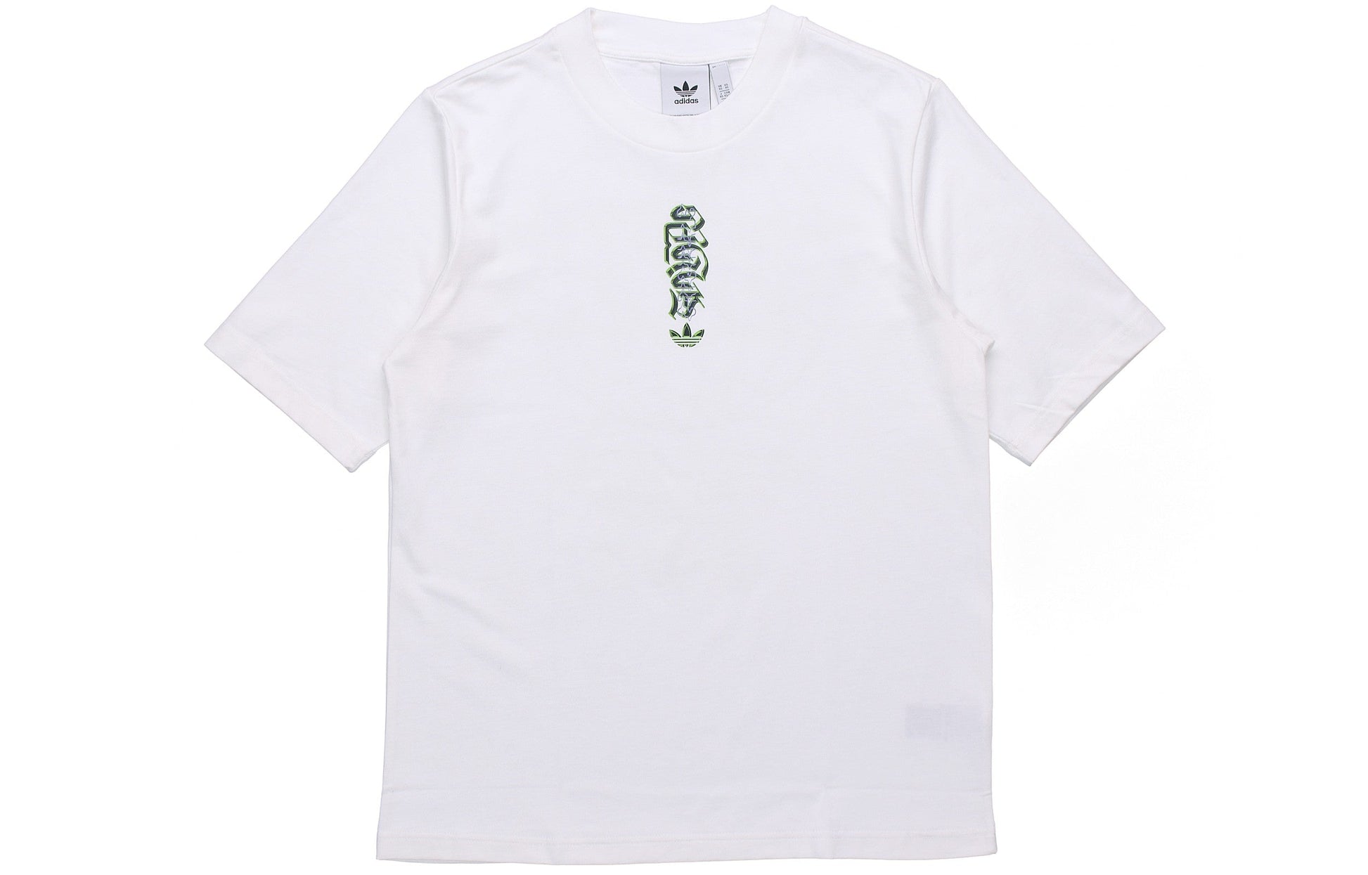 adidas originals Graphic Tee 3 Graffiti Printing Round Neck White GK5901