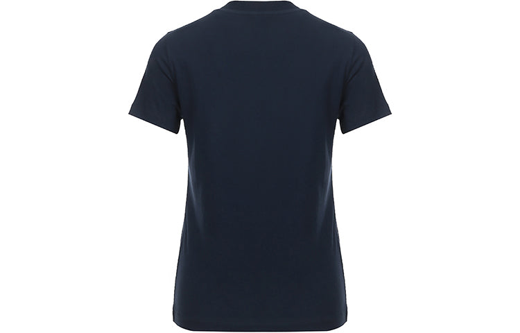 KENZO Alphabet Logo Pattern Round Neck Short Sleeve Navy Blue FA62TS8404SJ-76