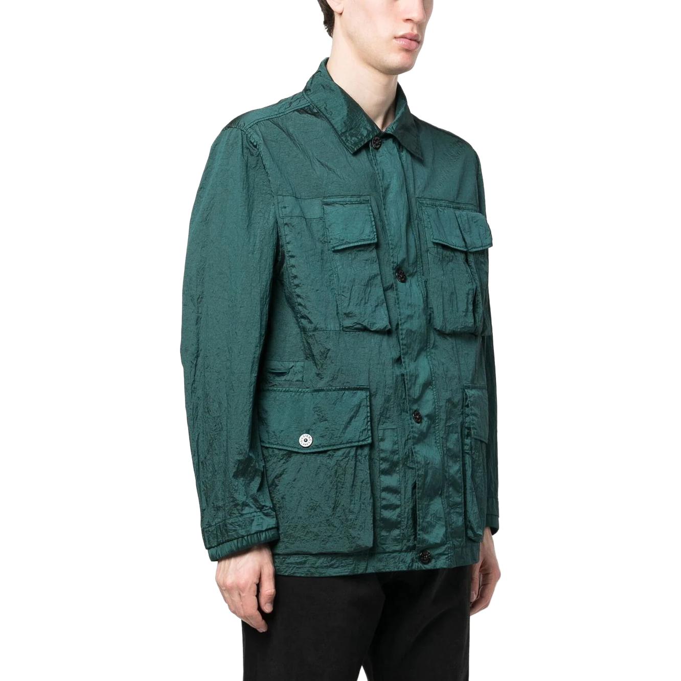 STONE ISLAND Giubbotto Shirt Jacket 'Bottle Green' 781541620-V0053
