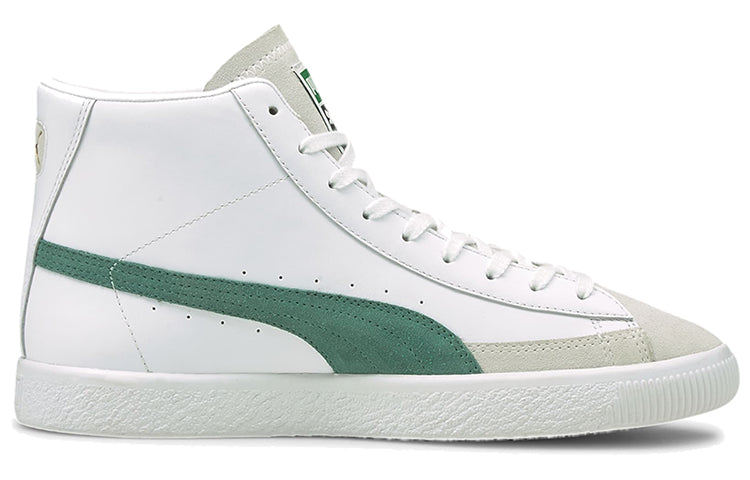 PUMA Basket Mid Shoes Vintage White/Green/Grey 381245-02