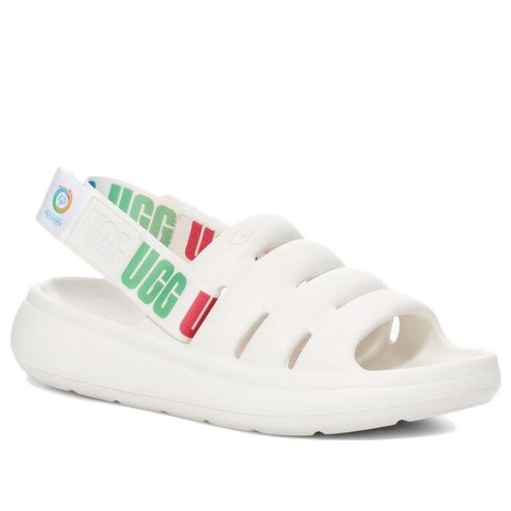 (WMNS) UGG Sport Yeah SO Slide Sandal 'White' 1138770-WHT