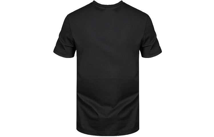 adidas originals Oncourt Tee Funny Printing Logo Sports Round Neck Short Sleeve Black DT8110