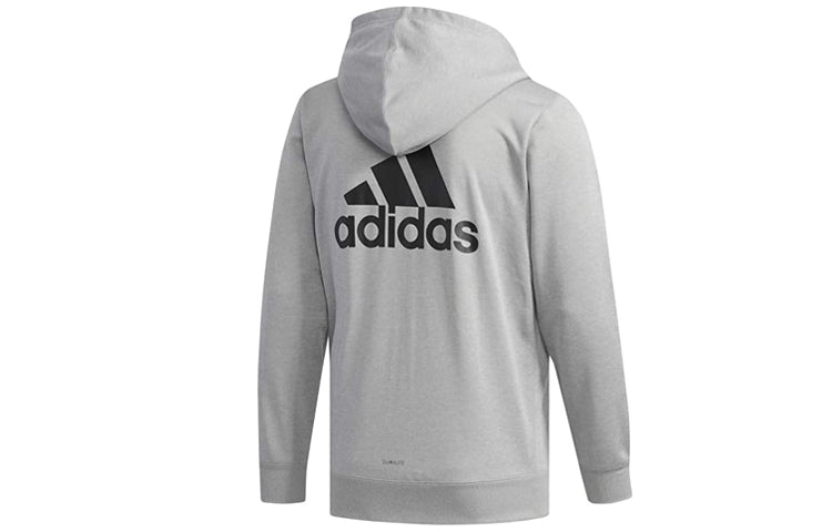 adidas Sports hooded Knit Jacket Gray DN1421