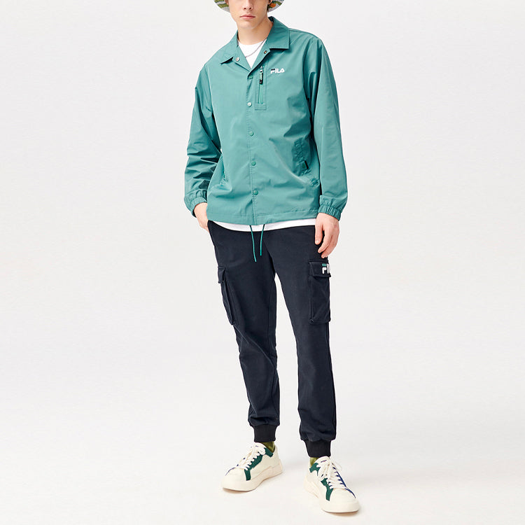 FILA FUSION Casual Sports Woven Jacket Green T11M123704F-GN