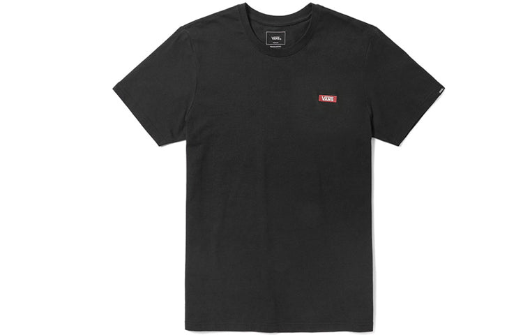 Men's Vans Alphabet Logo Casual Sports Short Sleeve Black VN0A48ATBLK