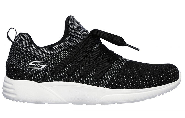 (WMNS) Skechers Bob's Sport Sparrow Low-Top Black/Grey 32709-BKCC