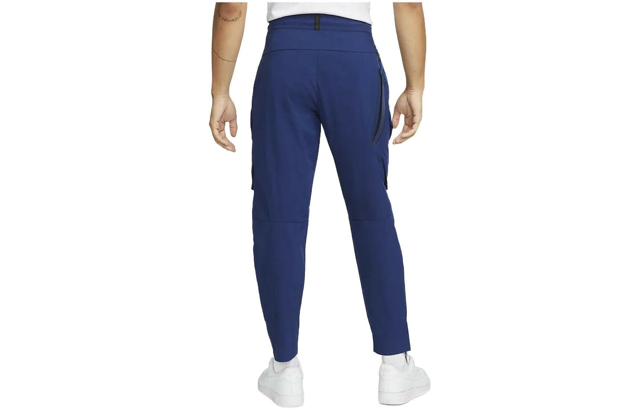 Men's Nike Printing Brand Logo Solid Color Straight-Leg Casual Pants/Trousers Blue DO4886-492