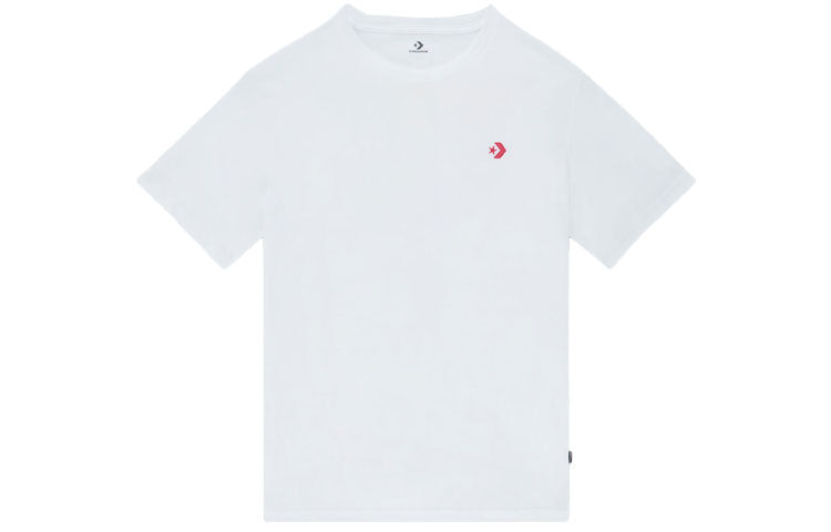 Men's Converse Sports Running Printing Alphabet Round Neck Short Sleeve White 10021112-A02