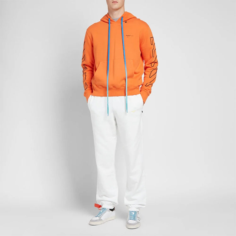 Off-White Blended Fabrics Street Style Plain Cotton Logo Pants OMCH020F19E300100160