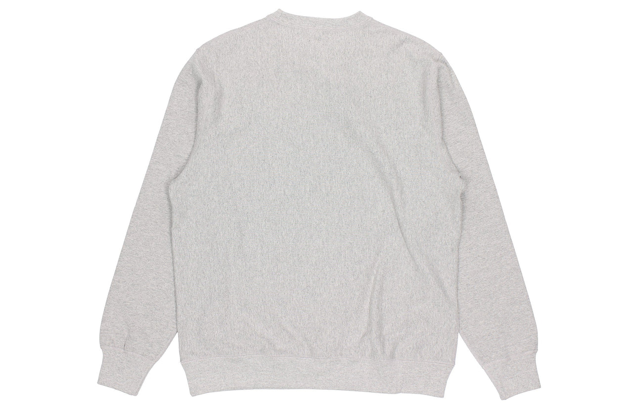 NOAH Classic Crewneck Chest Pullover Unisex Gray NOAH-SS19-018
