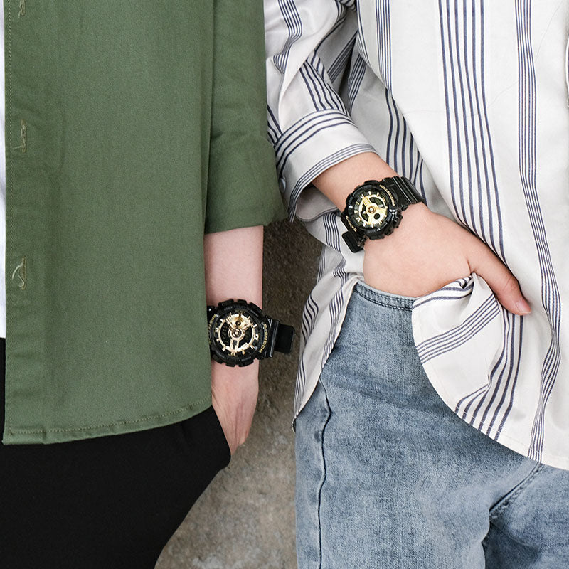CASIO G-Shock Analog-Digital 'Black Gold' BA-110-1APR+GA-110GB-1APR