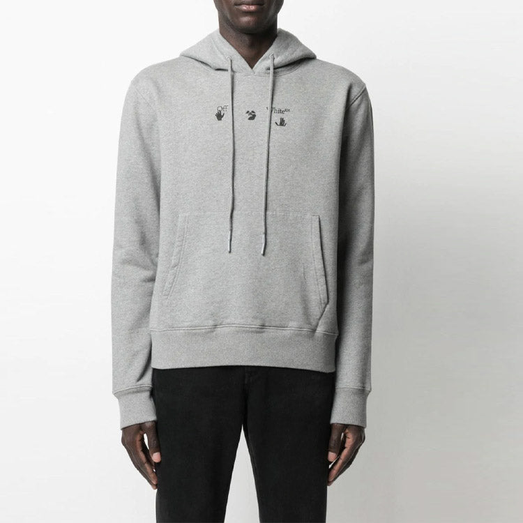 Off-White SS21 Logo Arrow Alphabet Printing Loose Fit Gray OMBB034S21FLE0050845