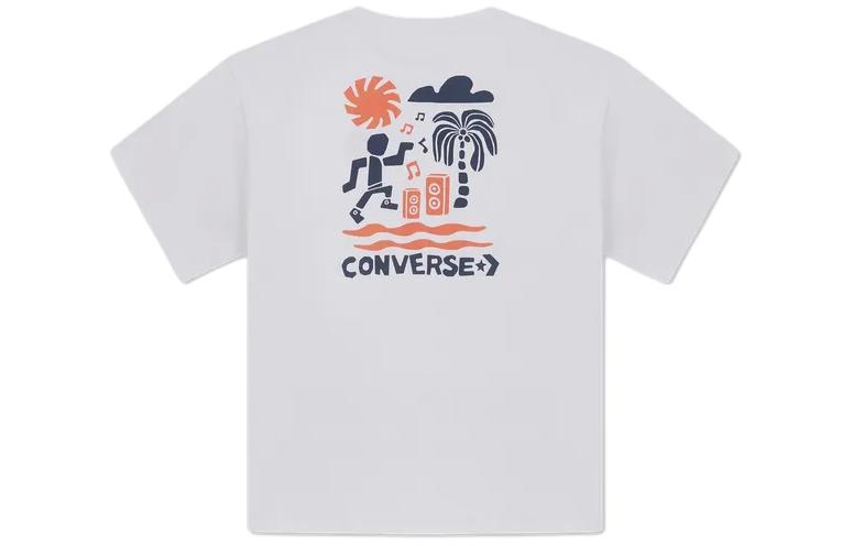 Converse Festival Vibe T-Shirt Asia Sizing 'White' 10026424-A03