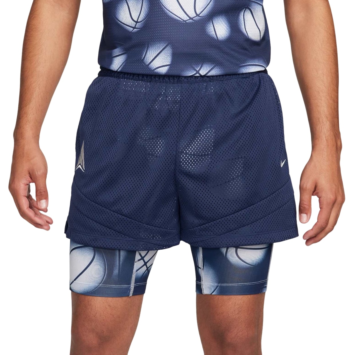 Nike Ja Mornat Dri-FIT 2-in-1 4" Basketball Shorts 'Navy' FQ1022-410