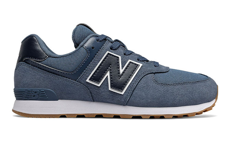 (GS) New Balance Premium 574 Navy Blue GC574PRN