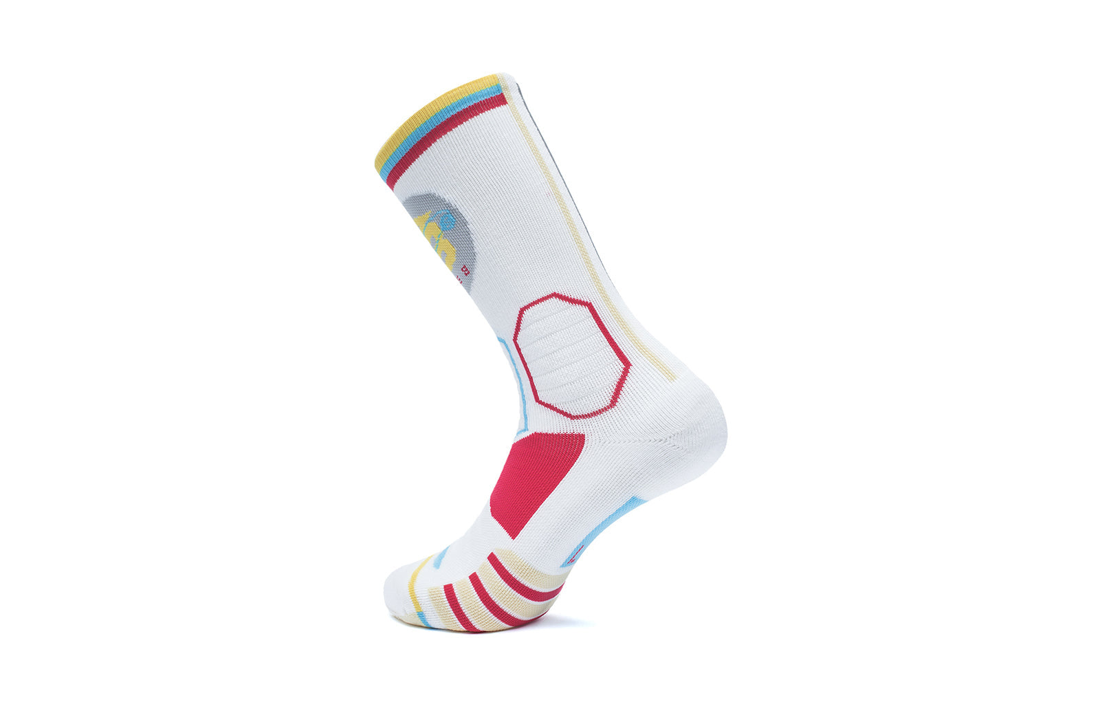 Li-Ning BadFive Basketball Mid Cut Socks 'White Multi' AWLT053-8