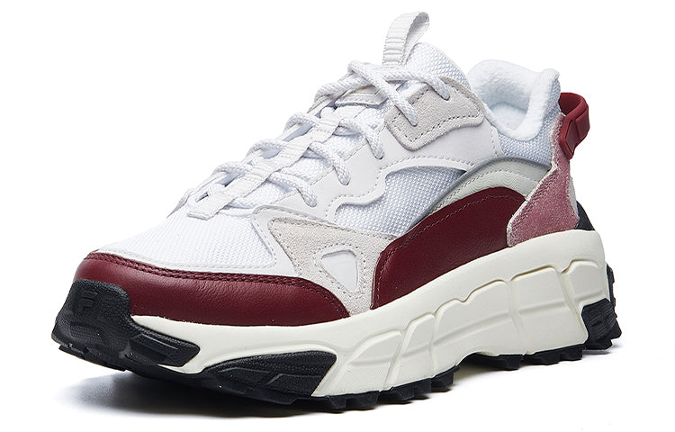 (WMNS) FILA Check VNTG Running Shoes GS White/Red F12W041135FBN