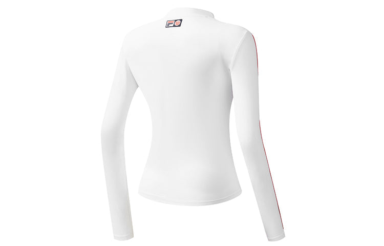 (WMNS) FILA x Wilson Round-neck Sweateshirt White A51W033201F-WT