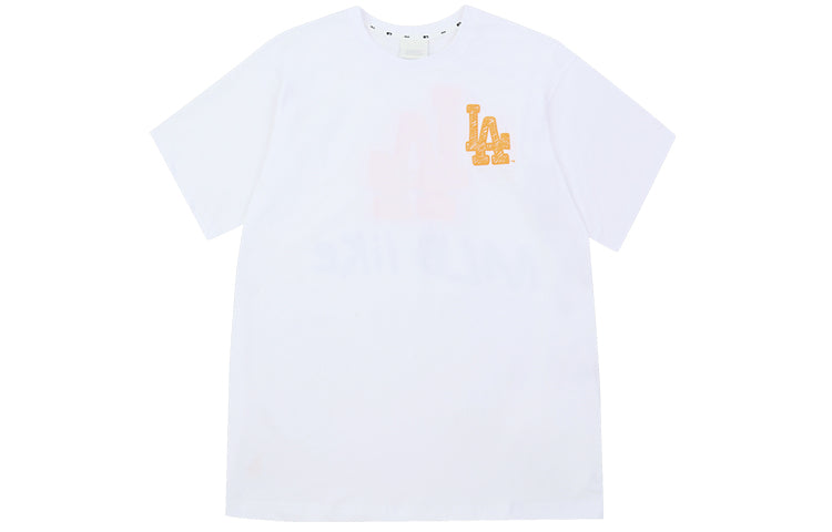 MLB Like LA Los Angeles Dodgers Loose Short Sleeve Unisex White 31TS15031-07W