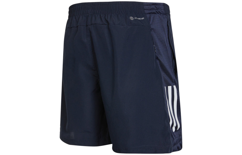 adidas Colorblock Stripe Sports Training Woven Shorts Navy Blue HB7455