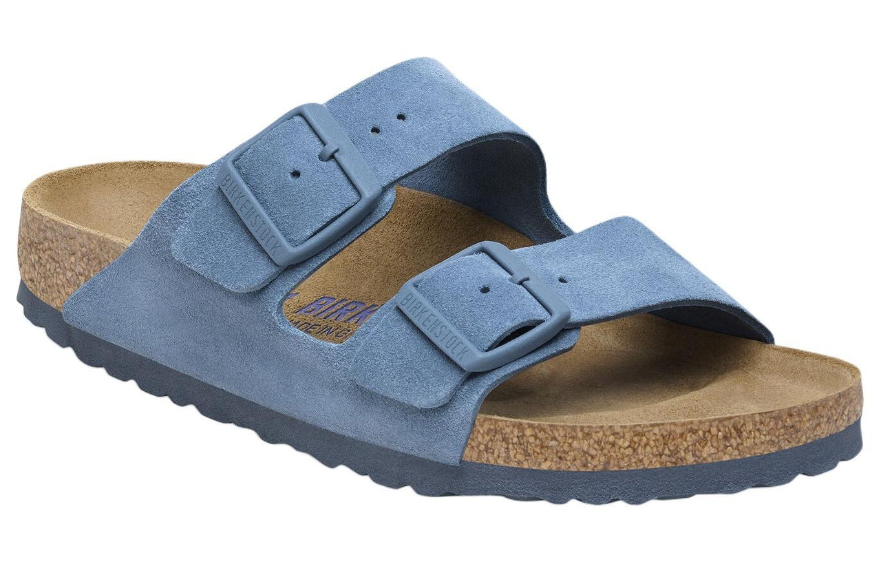Birkenstock Arizona Soft Footbed Suede Leather Sandals 'Elemental Blue' 1027660