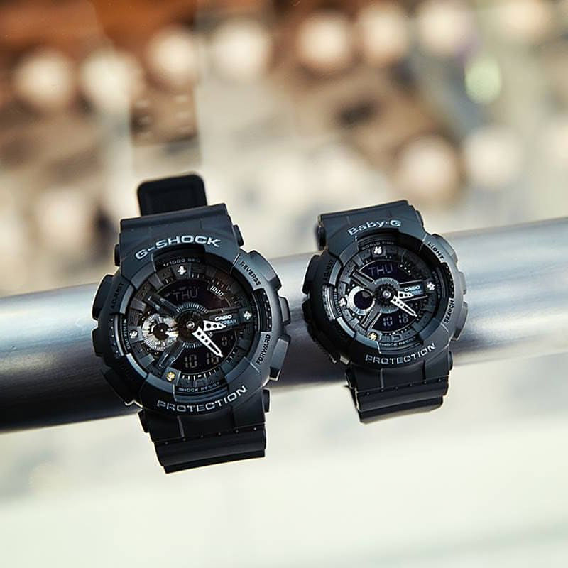 CASIO Baby-G 'Black' GA-135DD-1A&BA-135DD-1A