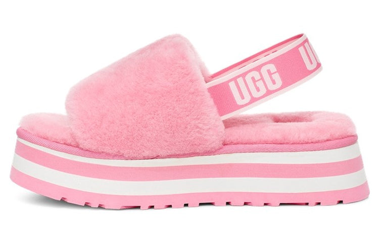 (WMNS) UGG Disco Slide Thick Sole Shoe 'Pink' 1112258-STPN