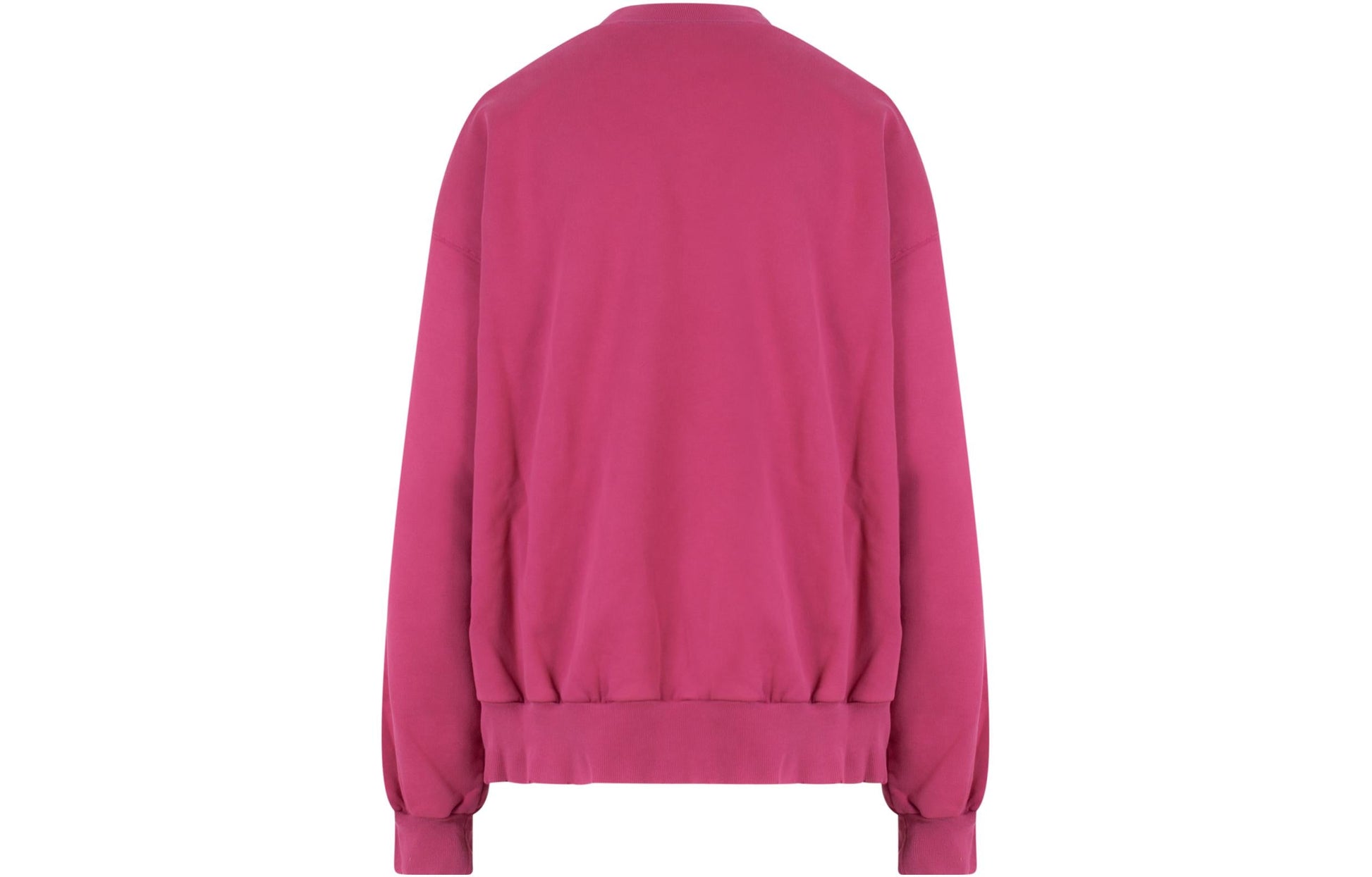 (WMNS) Balenciaga Script Logo Crewneck Sweatshirt 'Dark Fuchsia' 697869TMVB50507