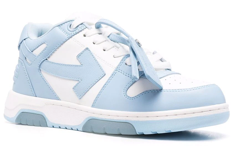 Off-White Out Of Office Low Calf Leather 'White Blue' OMIA189C99LEA0010140