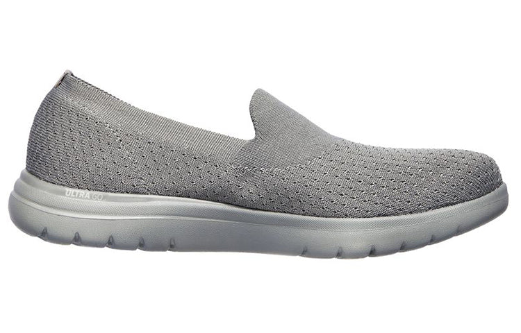 (WMNS) Skechers On-The-Go Flex Slip-on Shoes Grey 136401-GRY