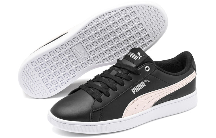 (WMNS) PUMA Vikky V2 Zebra Sneakers Black/Pink 371110-01