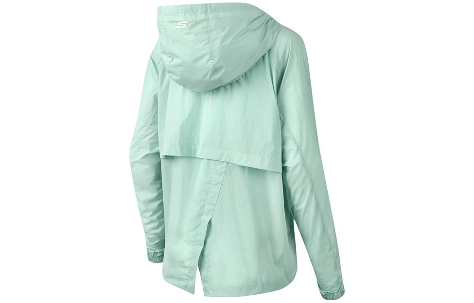 (WMNS) Skechers Hooded Sport Jacket 'Green' P223W022-01P9