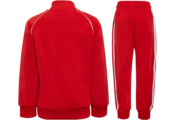 (GS) adidas Adicolor SST Track Suits 'Red' HF7471