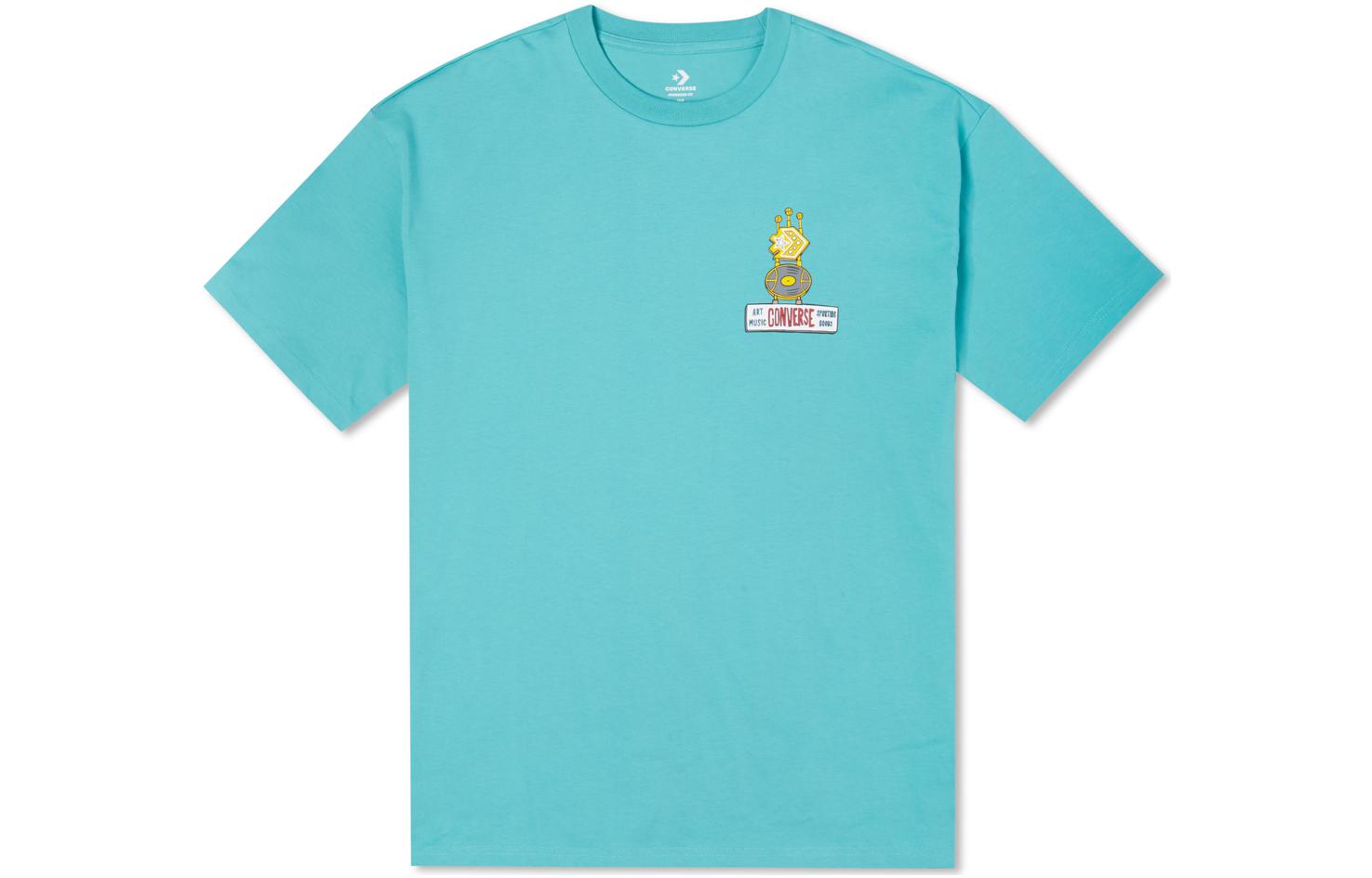 Converse Sneaker Store T-Shirt Asia Sizing 'Lake Green' 10023258-A03