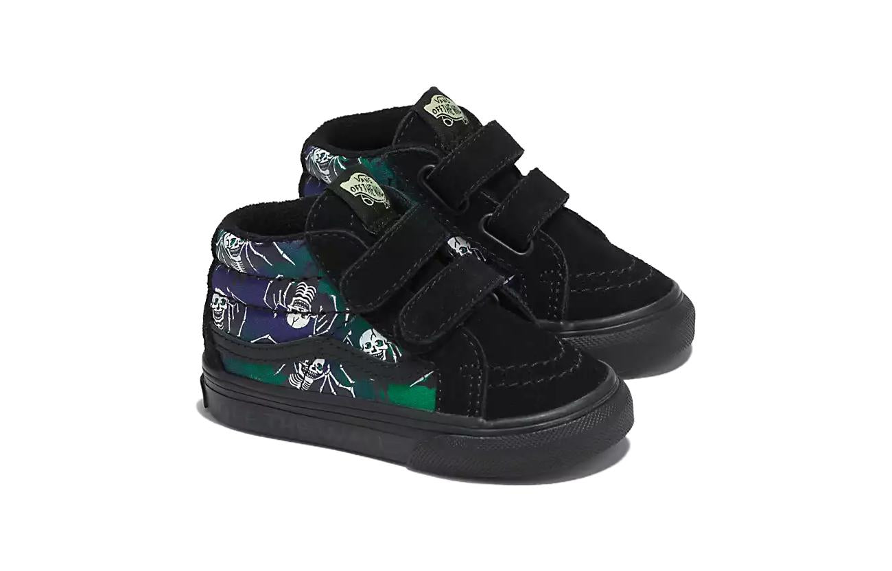 (TD) Vans Sk8-Mid Reissue V 'Glow-In-The-Dark Skull Print' VN0A5DXDBOU