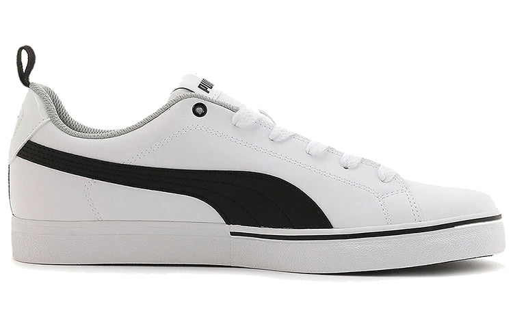 PUMA Break Point Vulc White/Black Casual Board Shoes 372290-02