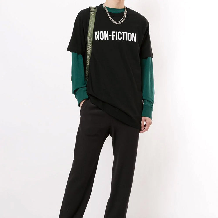 Off-White Non-Fiction Alphabet Printing Black OMAA027E20JER0131001