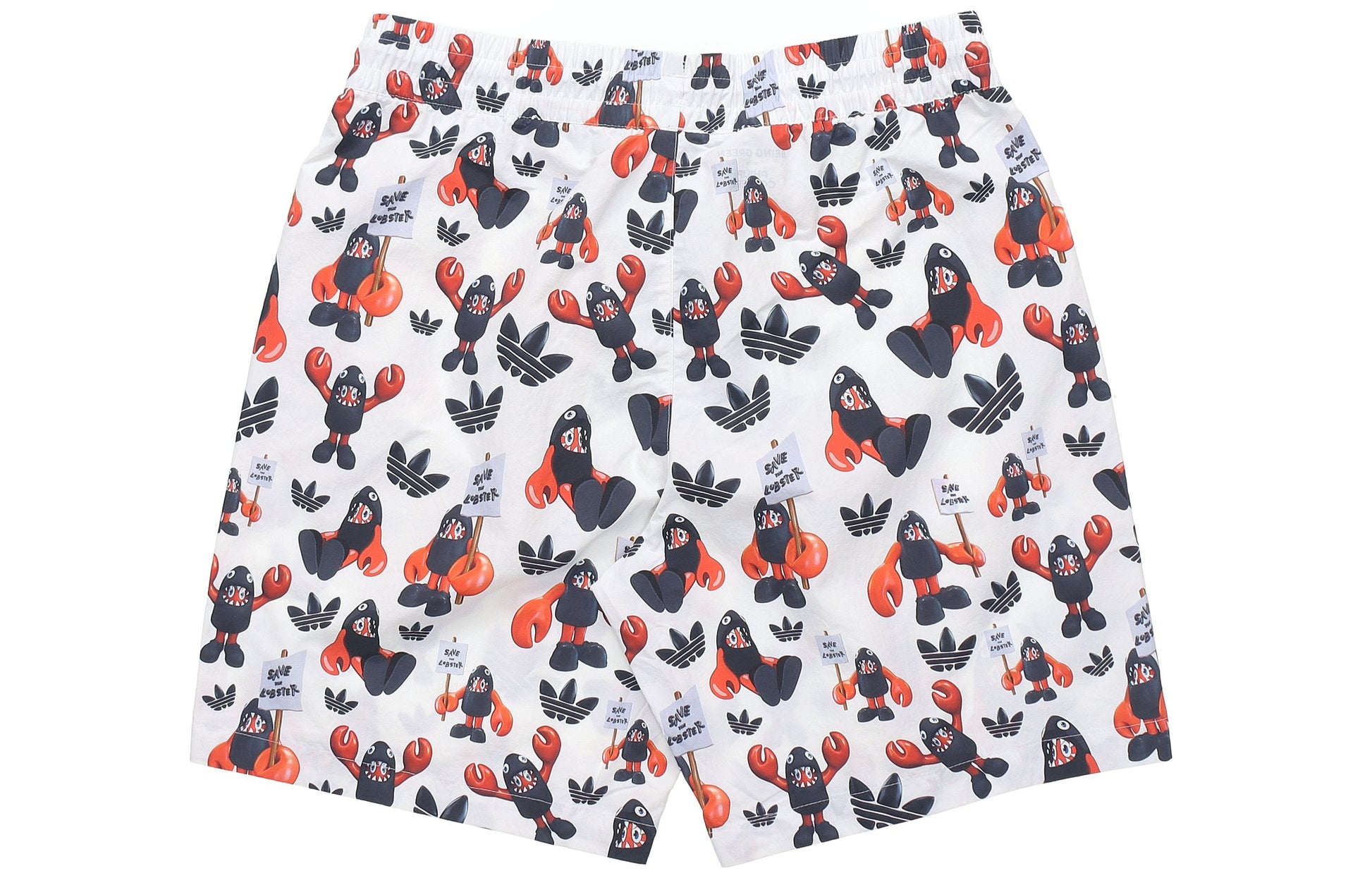 adidas originals Artist Shorts Dragon Printing Sports Breathable White HA4698